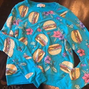 WILDFOX cheeseburger sweater